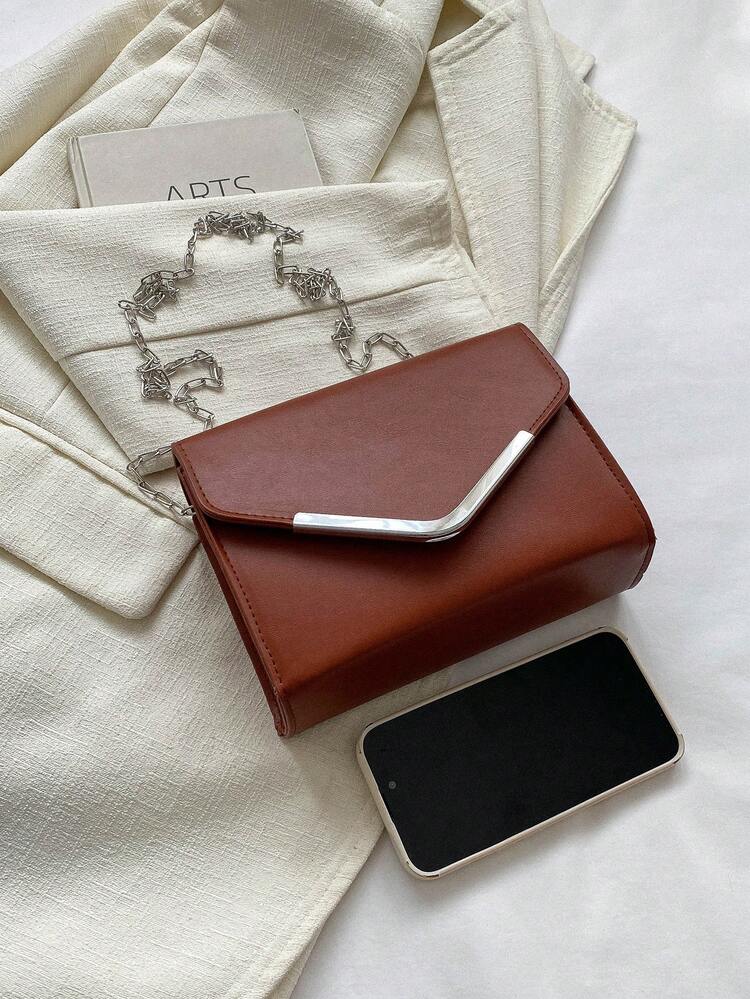 2024 Spring & Summer New Women Bag, Fashionable Chic Minimalist Korean Style Handbag Design - Brown - View 5