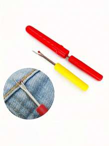(1pc/2pcs/3pcs/4pcs) Plastic Seam Ripper, Sewing Seam Ripper, Cross Stitch Tool Seam Ripper, Small Seam Cutter, Sewing Tool Small Seam Ripper(Red, Blue, Green, Yellow And Random Colors Are Available)