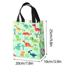 4/8/16 Stück Kleine Dinosaurier Weihnachtsgeschenk Verpackungstüten & Boxen & Geschenkverpackung & Etiketten, wasserdichte bunte Folie Vliesstoff Tüten, 3D Tüten, hitzeversiegelt, mit Henkel, Party Einkaufstüten, Geschenktüten, Schmucktüten, Party Tüten, Feiertags Geschenke, Geburtstags Party Verpackung, Einkaufstüten, dekorative Geschenktüten, handliche Geschenktüten Weihnachten Weihnachtsdeko Weihnachtsgeschenke Weihnachtstüten