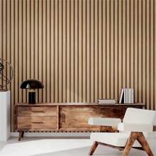 1 Roll Of Gray Grille Striped Contact Paper Wallpaper Peeled Off And Pasted Waterproof And Oil-Proof Wall Stickers, Suitable For Kitchen Cabinets, Furniture, Home Decoration - Yellow - View 5