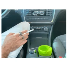 Cinzeiro Copo Automotivo Butt Bucket Carro E Casa Sem Fumaça - Vermelho - Visão 2