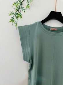 Blouse - 薄荷綠 - 查看 2