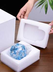 1 件真花双层玻璃杯，高硼硅简约饮具，高级礼物 - 彩色 - 查看 10