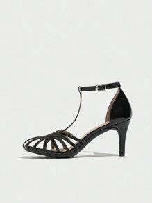 Women's Fashion Hollow Out Stilettos Sandals, Sexy Open Toe High Heels For Party, Office, Princess, Spring/Summer