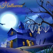 1 pieza/Decoración de Halloween/Broma de adornos/Murciélagos, gatos, perros, escorpiones, arañas, esqueletos humanos/Esqueletos de animales de plástico/Adecuado para decoración de ambiente de Halloween, decoración de escenas, Navidad - Multicolor - Ver 4