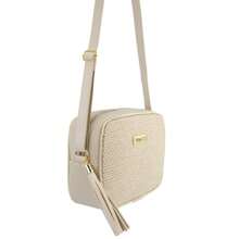 Women's Synthetic Crossbody Bag With Straw - Màu be - Xem 1