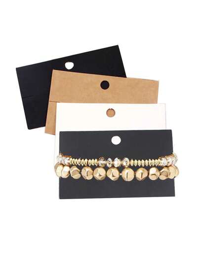 10/50/100pcs Gift Packaging Cards For Bracelets, Necklaces, Hair Clips, Jewelry Display