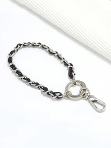 1pc Metal Leather Short Phone Case Chain Wrist Strap Gifts For Mother, Family, Friends, Birthday, Holiday Phone Charm, Phone Chain - Multicolor - View 13