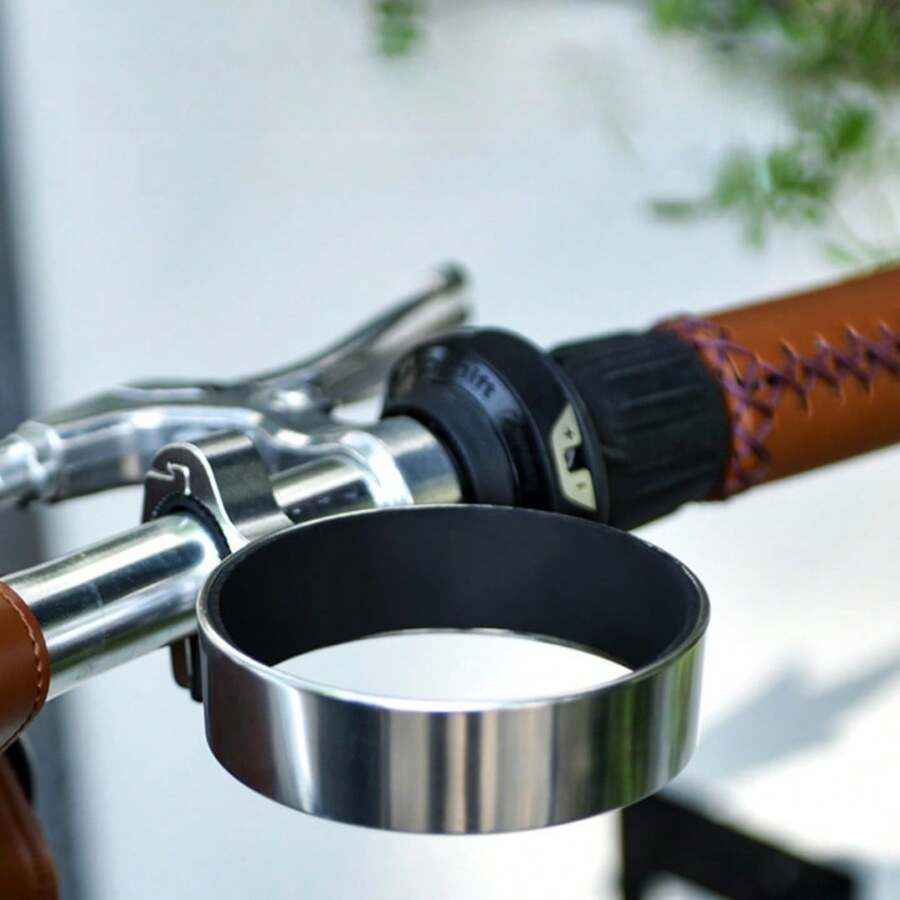 1pc Outdoor Cycling Bicycle Coffee Cup Holder Rack, Aluminum Alloy Water Bottle Bracket, Electric Motorcycle Coffee Cup Holder