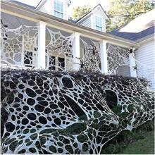 1pc_ Giant Spider Webs Halloween Decorations_ Stretchy,Christmas