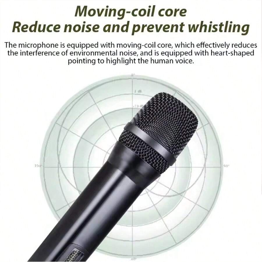 Wireless UHF Singing Microphone Dynamic Microphone Adjustable Volume