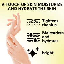 Xioimy 1.764 盎司姜黄和维生素 C 手膜，深层保湿手部护理，紧致、亮泽和平滑肌肤，适合粗糙的手部和所有皮肤类型