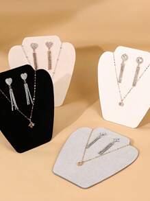 1pc Foldable Necklace Display Board, Portable Jewelry Display Stand For Home Organization, Showcase Display Gifts Women Girls