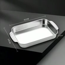 1 khay nướng sâu, khay nướng bằng thép không gỉ, tấm nướng chống dính, khay nướng, phụ kiện lò nướng, dụng cụ nướng, đồ dùng nhà bếp, đồ dùng nhà bếp, phụ kiện đồ gia dụng, đồ dùng tiện ích, đồ dùng Giáng sinh, nấu ăn, Giáng sinh - Nhiều màu - Xem 11