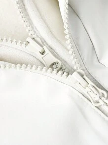 Men's Wind And Water Resistant Outdoor Jacket - Black and White - View 3