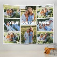 1pc Custom Tapestry Upload Images Personalized, Customized Backdrop Banner Print Any Of Your Design Photo/Text/Logo Wall Hanging Art Decor For Wedding, Family, Festival,Birthday Gifts, Wall Art, Custom Flags, Home Decor, Room Decor, Flags For Room, Tapestry - White - View 1