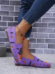 Women Flat Casual Shoes Simple & Comfortable Autumn Halloween Loafers