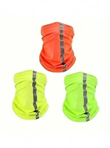 1pc Reflective Neck Gaiter, Breathable Neck Warmer For Cycling, Fishing, UV Protection, Outdoor Work, Sports, Men - Multicolor - View 2
