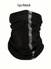 1pc Reflective Neck Gaiter, Breathable Neck Warmer For Cycling, Fishing, UV Protection, Outdoor Work, Sports, Men - Multicolor - View 7