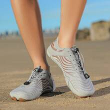 Unisex Swimming Shoes, Women's Aqua Shoes With Anti-Slip, Lightweight Breathable For Beach, Vacation, Travel, Camping, Party, Surfing, Fishing, Indoor Yoga, Outdoor Activities, Summer - Grey - View 4