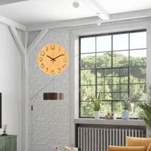 1 Peça Relógio de Parede de Madeira Oca de 30cm, Design Silencioso para Sala de Estar, Quarto, Decoração Doméstica, Cozinha, Escritório, Decoração de Natal, Ano Novo, Dia dos Namorados, Decoração Doméstica, Decoração de Quarto