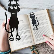 1-Piece Set Of Bizarre Cat Bookmarks -3D Fun Cat Paw Positioning Reading Progress, Cute Black Cartoon Bookmarks, Perfect Gift For Cat Lovers And Reading Enthusiasts (Some Accessories Come In Random Colors) - Multicolor - View 1