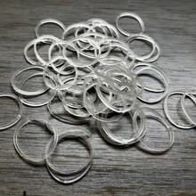 100/200/300pcs Silicone Rubber Bands, High Elastic Durable Rubber Rings, Heat Resistant Transparent White Rubber Loops, Industrial Use, Diameter 28mm, Folded Length 40mm