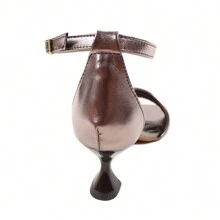 Dravanna Low Heel Sandal Metal Lead Cup - Dark Grey - View 4
