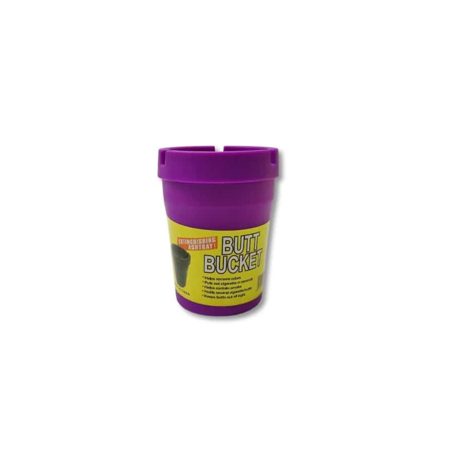 Ashtray Automotive Cup Butt Bucket Smokeless Car And Home - Purple - View 1