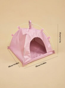 1 件可爱宠物帐篷，防水可折叠，户外宠物用品，带垫的宠物屋，适用于狗、猫和小型宠物 - 彩色 - 查看 14