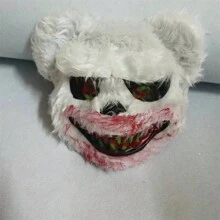 Rabbit Mask Horror Bloody Plush Full Face Rabbit Mask For Halloween Party Masquerade Costume Accessories - Multicolor - View 7