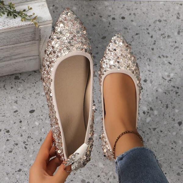 Fashionable Pointed Toe Flats, Versatile Casual Shoes For Women