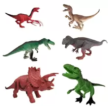 Set De 6 Figuras de Dinosaurios Juguete Dinosaurio - Multicolor - Ver 1