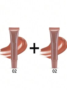 1支水光飽滿唇彩液體口紅唇蜜保濕豐唇玻璃唇油 - 彩色 - 查看 29