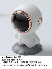 無線迷你攜帶式帶有良好音質的太空人造型低音炮藍牙喇叭，適用於桌面或家居裝飾 - 彩色 - 查看 12