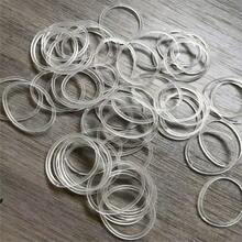 100/200/300pcs Silicone Rubber Bands, High Elastic Durable Rubber Rings, Heat Resistant Transparent White Rubber Loops, Industrial Use, Diameter 28mm, Folded Length 40mm