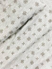 Men's Button Front Opening Pajamas Plain Long Sleeve Winter Pajamas Set - 淺灰色 - 查看 3