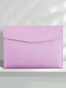1PC Minimalist A4 Leather Document Folder, Office File Organizer For A4 Documents And Other Items, Portable Business Document Bag Back To School,Back To School,School Supplies - A4 - View 15