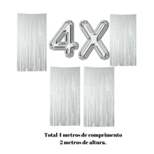 Harrods Store Kit 4 Metallic Curtain Fringe Ribbon Party Decoration Wedding, Engagement, Bachelor Party, Birthday, Wedding Anniversary, Farewell - 綠色 - 查看 2