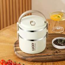 1pc Stainless Steel Insulated Bento Box, 2/3/4 Layers Food Container, Portable Reusable Thermal Lunch Box, Suitable For School Students, Camping, Back To School And Office Workers Meal Prep, Kitchen Tools, Kitchen Accessories, Travel Accessories, Back To School Season, Student Season - Multicolor - View 8