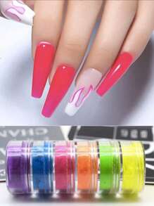 12 colores- 2- Torre de pigmento Neon y Pastel nacarado - Multicolor - Ver 6