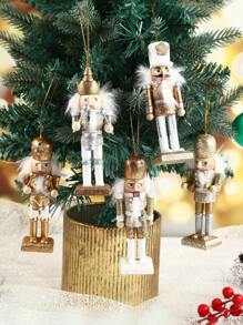 5 قطع من الجنود الدمى الجوزية بطول 13 سم، ديكورات جنود الدمى الإبداعية، جنود الجوز المعلقة على الشجرة ديكورات المنزل، مناسبة لحفلات المناسبات والهدايا والديكورات وديكورات المشاهد والديكورات العطلات والديكورات المنزلية وديكورات المكتب وهدايا الحفلات والديكورات الجمالية لغرفة النوم والمنزل وديكورات الحفلات الممتعة، عيد الميلاد، رأس السنة الجديدة، هدايا، ديكورات عيد الميلاد، ديكورات الشتاء