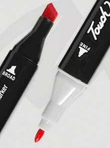 48色马克笔双头黑杆Touch Marker套装油性手绘设计学生水彩笔动漫返校季 - 多色 - 查看 9