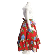 Disfraz Adelita Vestido Patrio Niña Rojo Traje Mexicano Fiestas Patrias Septiembre Niña - Rojo - Ver 2