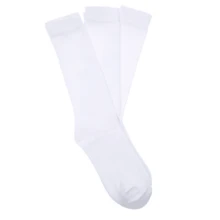 Calcetas Blancas Escolares Algodón Suaves Y Cómodas Accesorios de cama para niños - 1 Pz - Ver 3