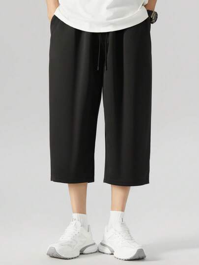 大码男士宽松直筒七分休闲裤，夏季新款宽松运动裤，品牌