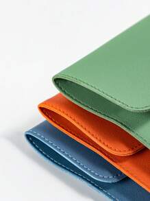 1PC Minimalist A4 Leather Document Folder, Office File Organizer For A4 Documents And Other Items, Portable Business Document Bag Back To School,Back To School,School Supplies - A4 - View 7