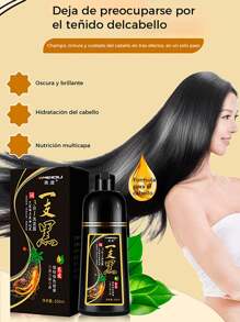 Champú Nutritivo para Todo Tipo de Cabello con Ingredientes a Base de Hierbas, Incluyendo Ginseng y Romero, para un Cuidado Completo y Revitalizante del Cabello - Champú Nutritivo y Revitalizante con Ginseng y Romero para Todo Tipo de Cabello, Ideal para Estimular el Crecimiento y Fortalecer el Cabello, Presentación en Sobre para Máxima Conveniencia - Negro - Ver 1