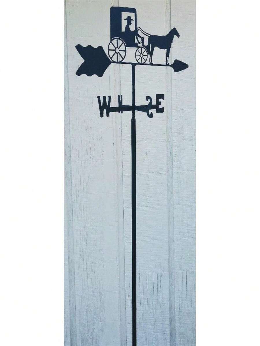 The Lazy Scroll Horseandbuggyin Amish Horse & Buggy Garden Mount
