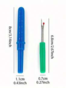 (1pc/2pcs/3pcs/4pcs) Plastic Seam Ripper, Sewing Seam Ripper, Cross Stitch Tool Seam Ripper, Small Seam Cutter, Sewing Tool Small Seam Ripper(Red, Blue, Green, Yellow And Random Colors Are Available)
